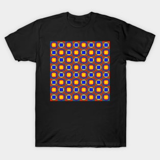 retro seventies style geometric pattern T-Shirt